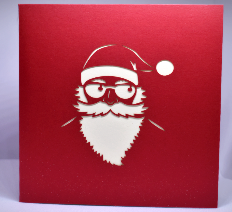 3D Pop-Up Card • Santa Motorbike - Defence Down Under