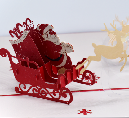 3D Pop-Up Card • Santa Reindeers I - Defence Down Under