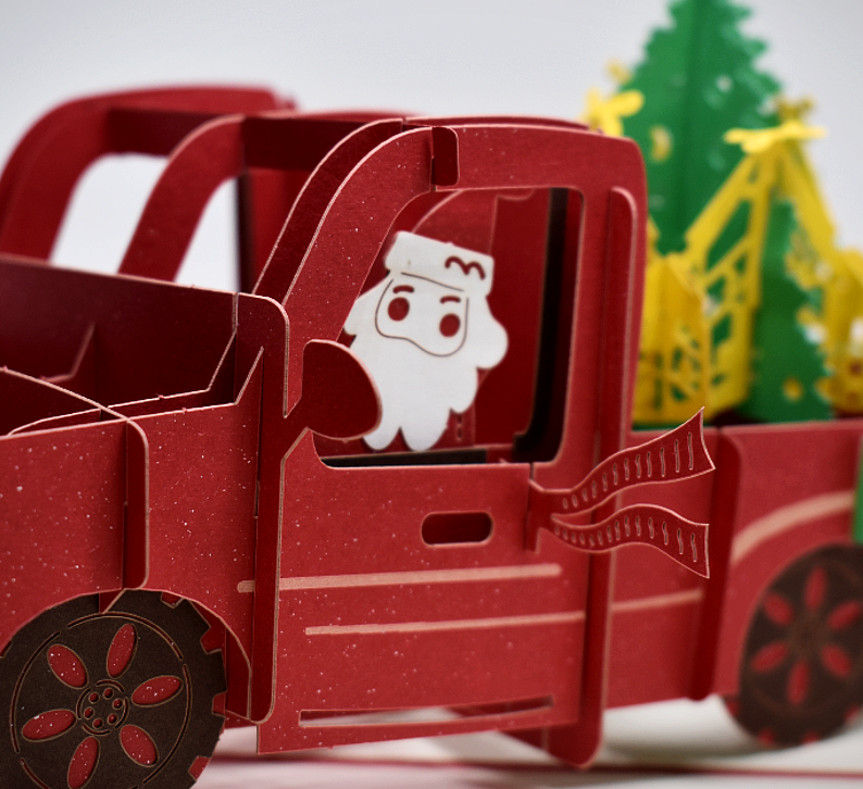 3D Pop-Up Card • Santa Ute - Defence Down Under