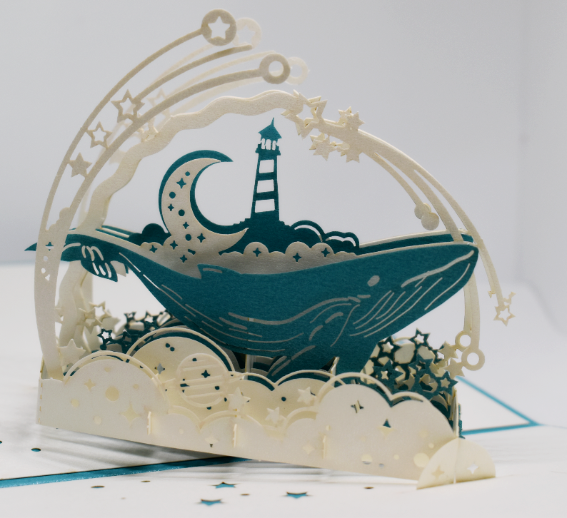 3D Pop-Up Card • Whale - Defence Down Under